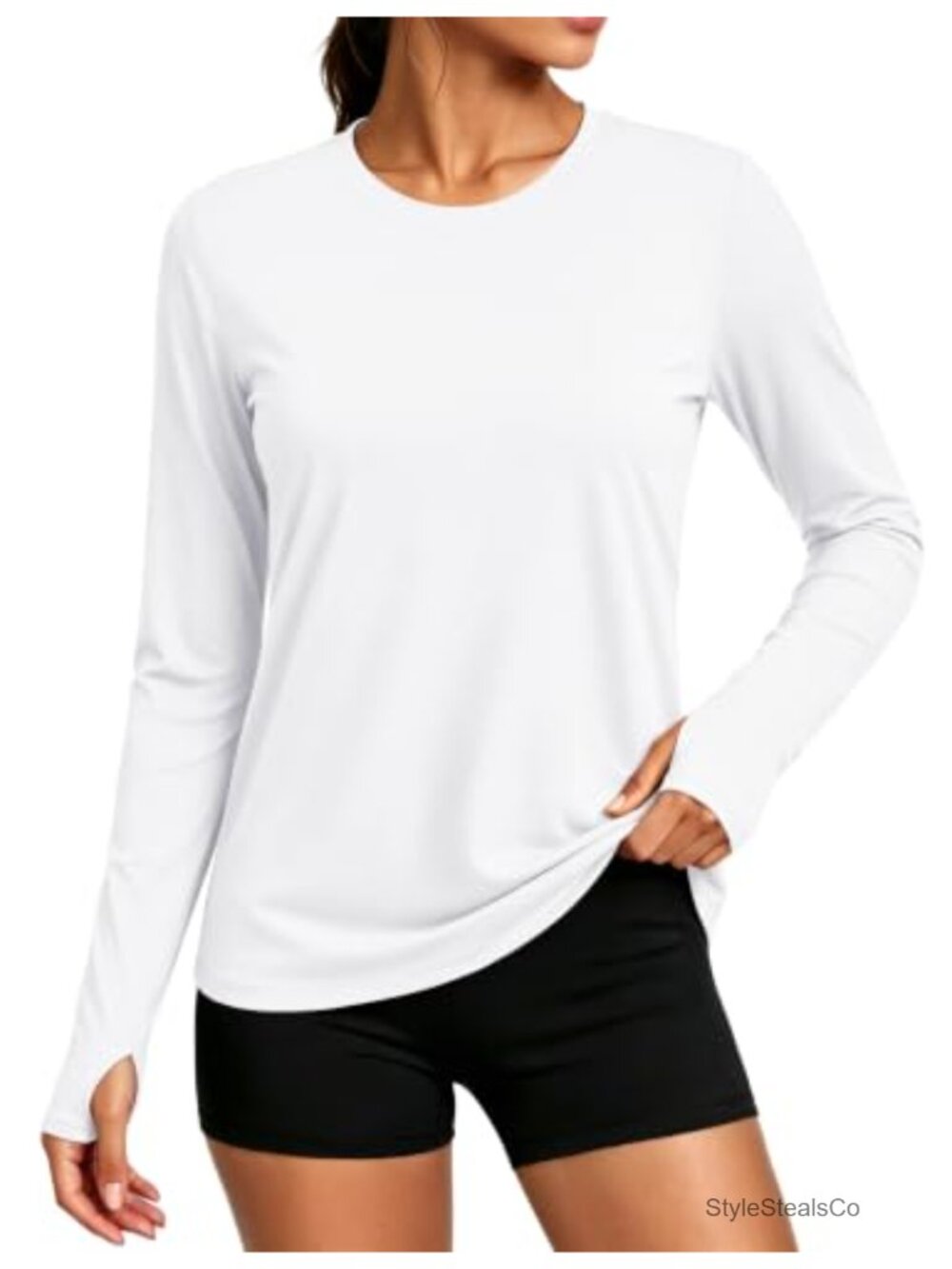 Women's Long Sleeve Rash Guard UPF 50+ Sun Shirt Swim Top